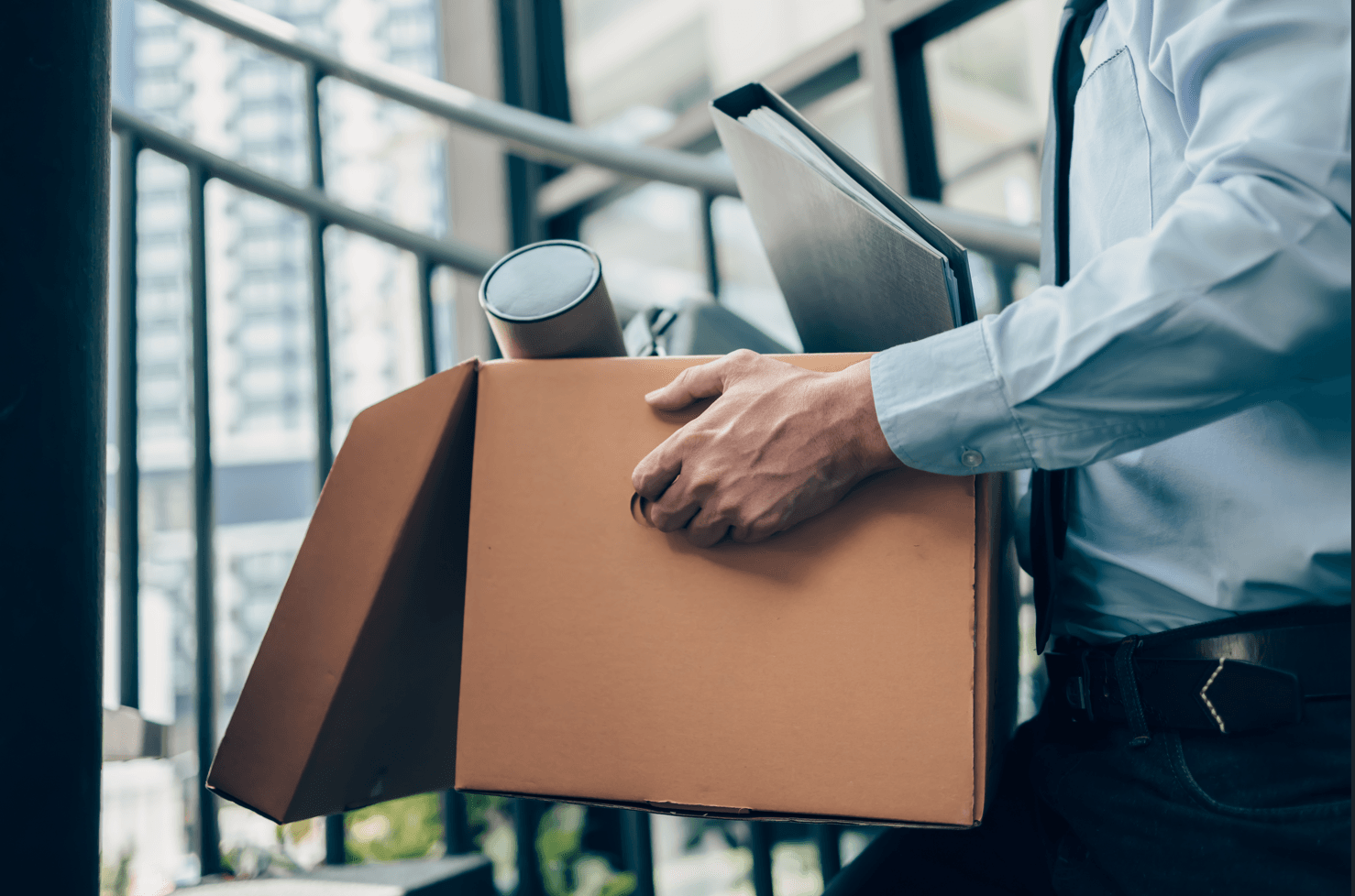 Employee turnover illustration representing workforce attrition and churn risk